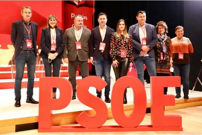 Los leoneses con nuevos cargos de responsabilidad tras el Congreso autonómico del PSOE.