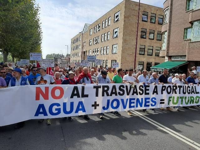 Tractorada de protesta este lunes en León.